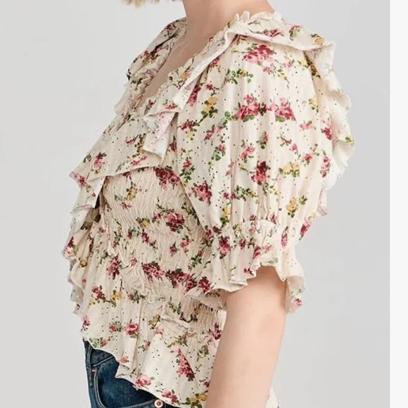 Free People S/P Favorite Girl Floral Top - Picture 10 of 11